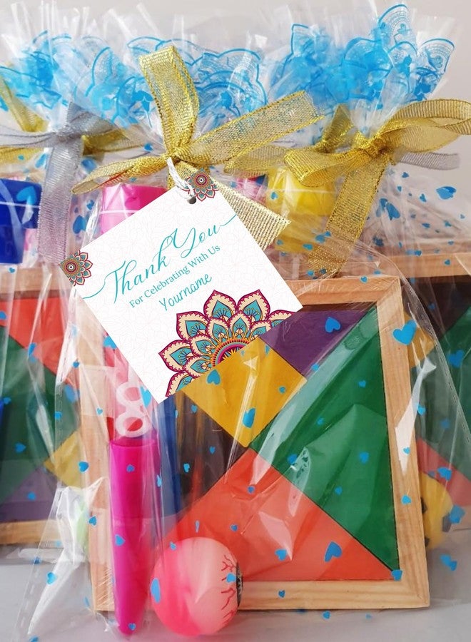 Yellow Nuts Gift Tags for Presents with String 40 Pcs Thank You Tags for Return Gifts Cards with Name Wedding Anniversary Birthday - Image 5